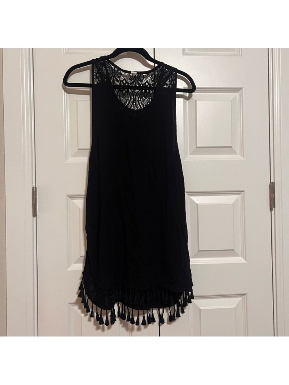 Black Lace Swim Coverup